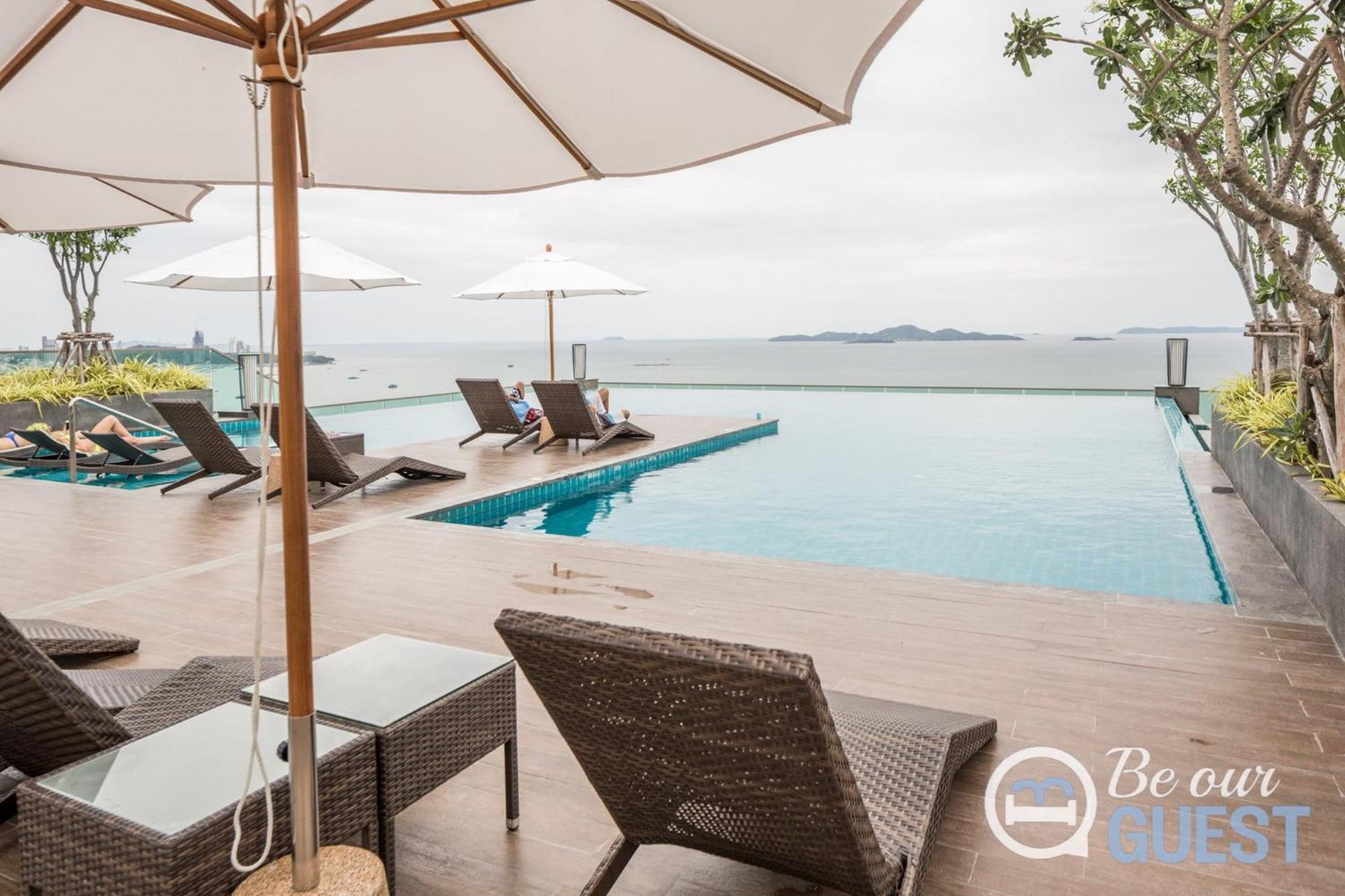 Stunning Sea View Condo On The Beach - Monthly Stay Pattaya Exterior foto